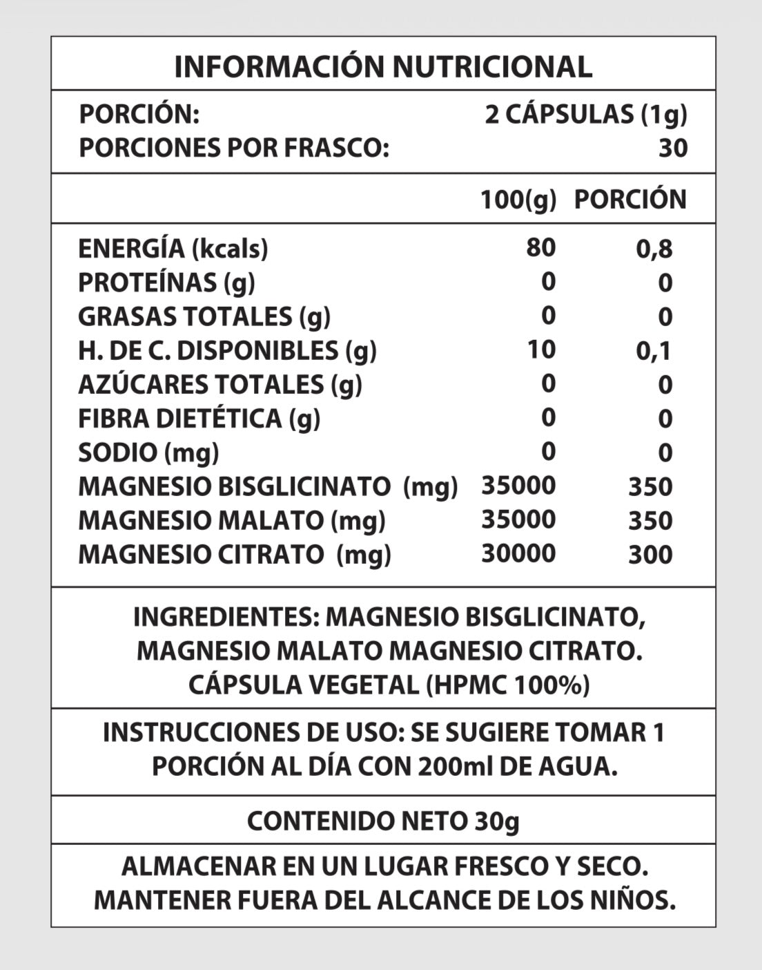 Magnesio Complex 1000mg